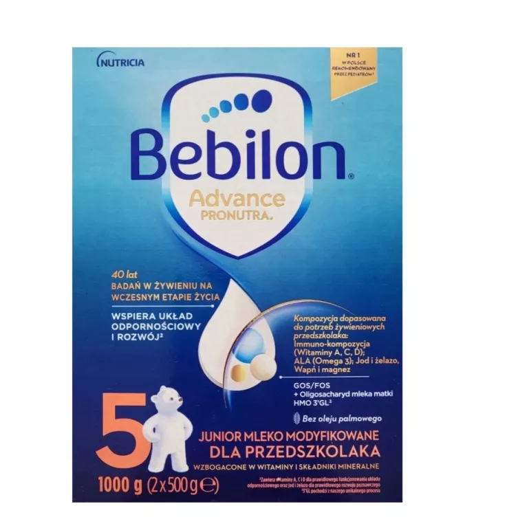 MLEKO BEBILON JUNIOR 5 Z PRONUTRA-ADVANCE 1000G