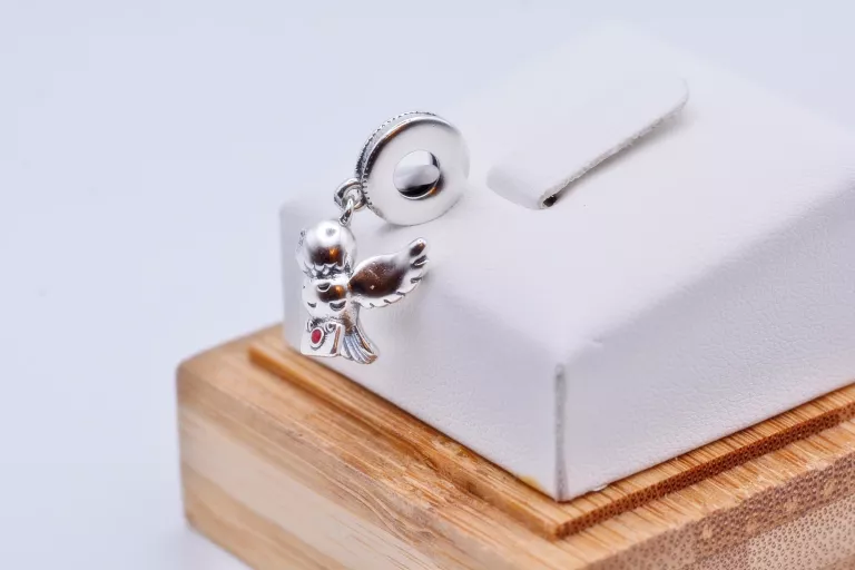 SR375 SREBRO 925 CHARMS DO BRANSOLETKI MODUŁOWEJ SOWA HEDWIGA HARRY POTTER
