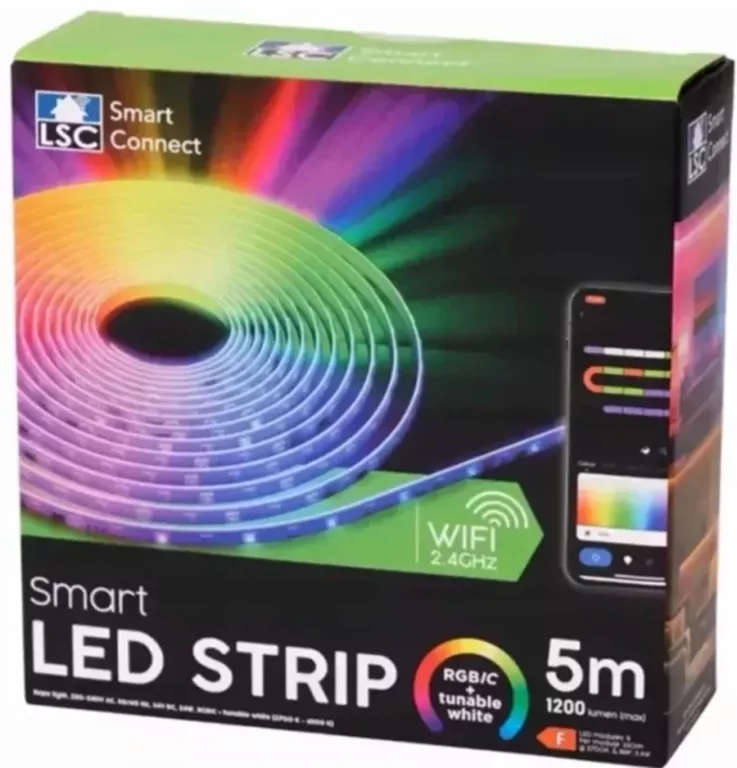 FLEXIBLE LED STRIP LSC TAŚMA LED 5 METRÓW FABRYCZNIE ZAPAKOWANE