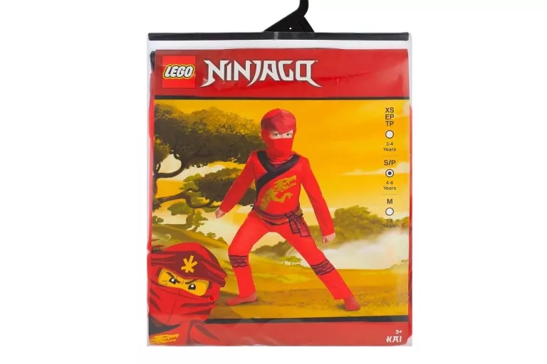 LEGO NINJAGO STRÓJ KARNAWAŁOWY KAI 109-126 CM 5-6L