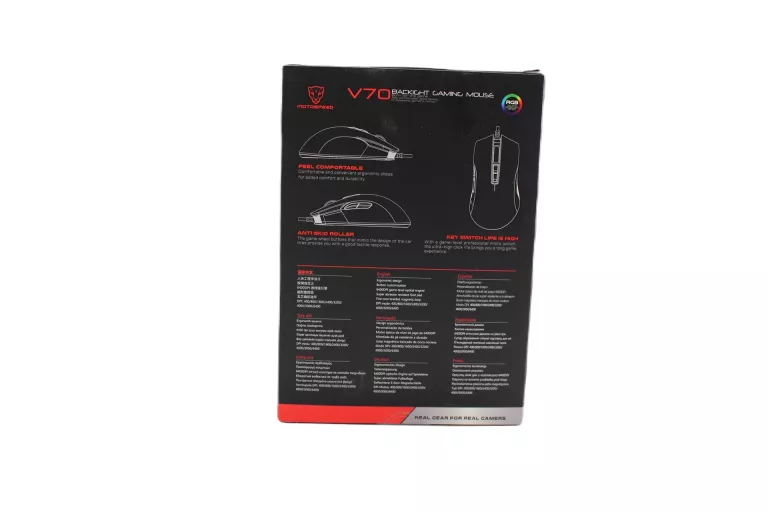 MOTOSPEED MYSZKA GAMINGOWA V70 500-12000 DPI CZARNA