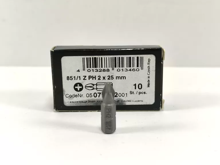 WERA BIT PH2 PHILLIPS 25 MM 851/1 Z 05072072001
