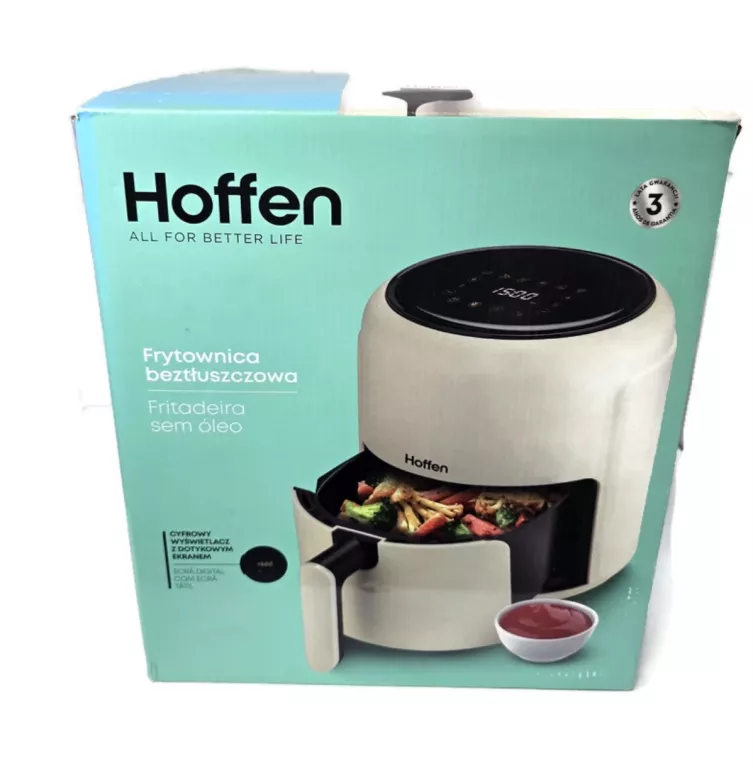 FRYTKOWNICA BEZTŁUSZCZOWA HOFFEN 12 1000 W 2,6 L