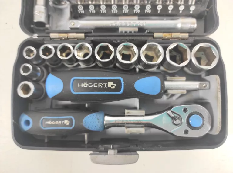 ZESTAW NARZĘDZI 1/4'' NASADKI, BITY HOGERT HT1R462