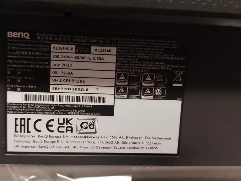 MONITOR BENQ XL2566K GWARANCJA