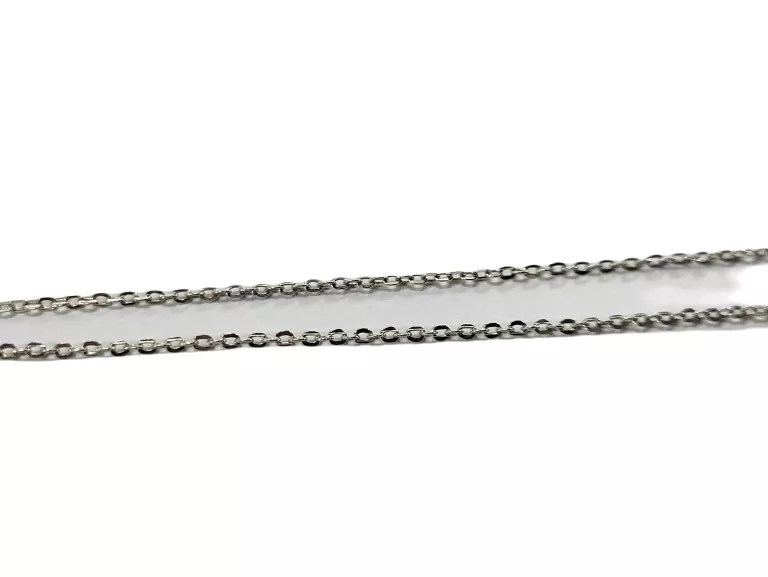 SR320 SREBRO 925 DROBNY ŁAŃCUSZEK SPLOT ANKIER DŁUGOŚĆ 49 CM 1,3G