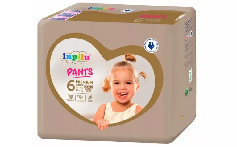 PIELUCHOMAJTKI LUPILU PREMIUM ROZMIAR 6 15+ KG 32 SZTUKI