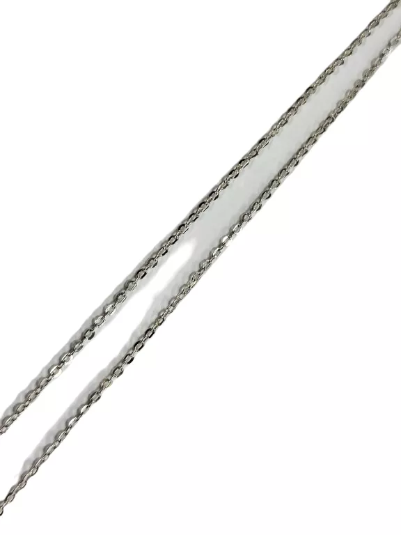 SR320 SREBRO 925 DROBNY ŁAŃCUSZEK SPLOT ANKIER DŁUGOŚĆ 49 CM 1,3G