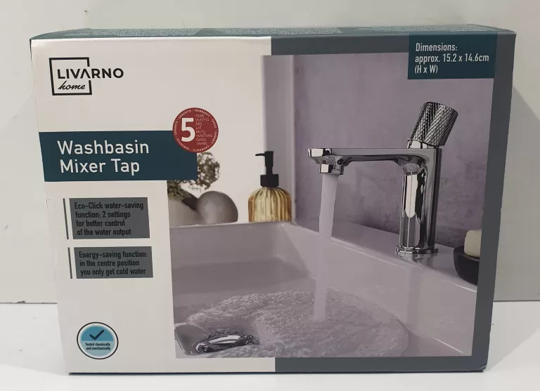 LIVARNO HOME BATERIA UMYWALKOWA CHROM