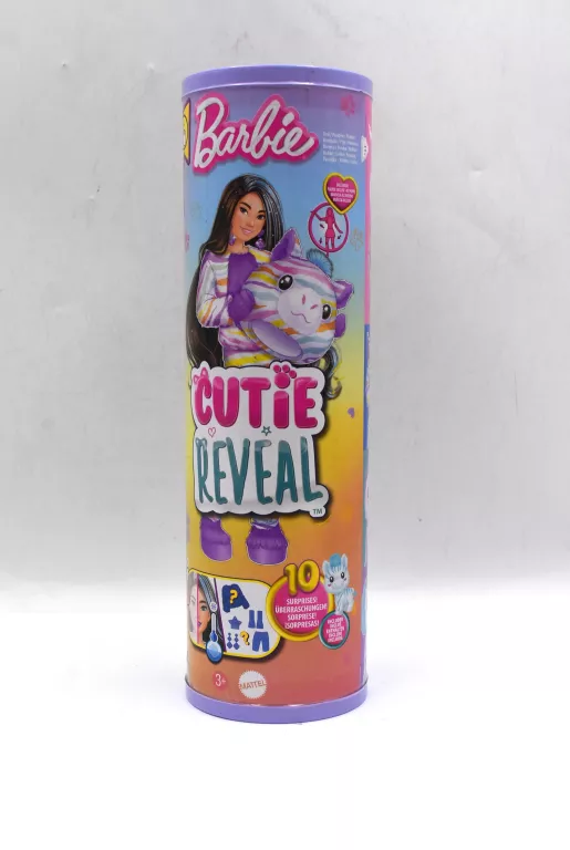 BARBIE CUTIE REVEAL LALKA ZEBRA SERIA KOLOROWE MARZENIA HRK39