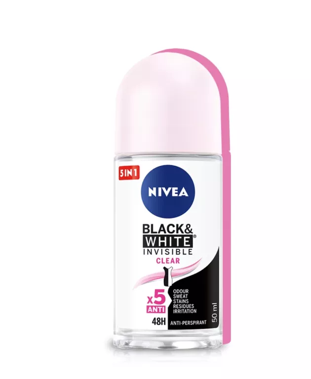 NIVEA BLACK & WHITE CLEAR ROLL-ON ANTYPERSPIRANT 50ML