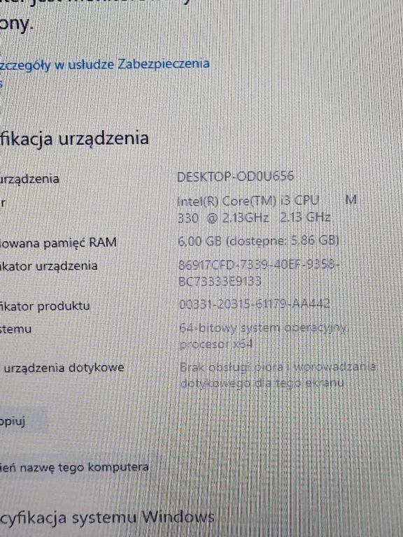 LAPTOP ACER ASPIRE 7741G 6 GB * OPIS *