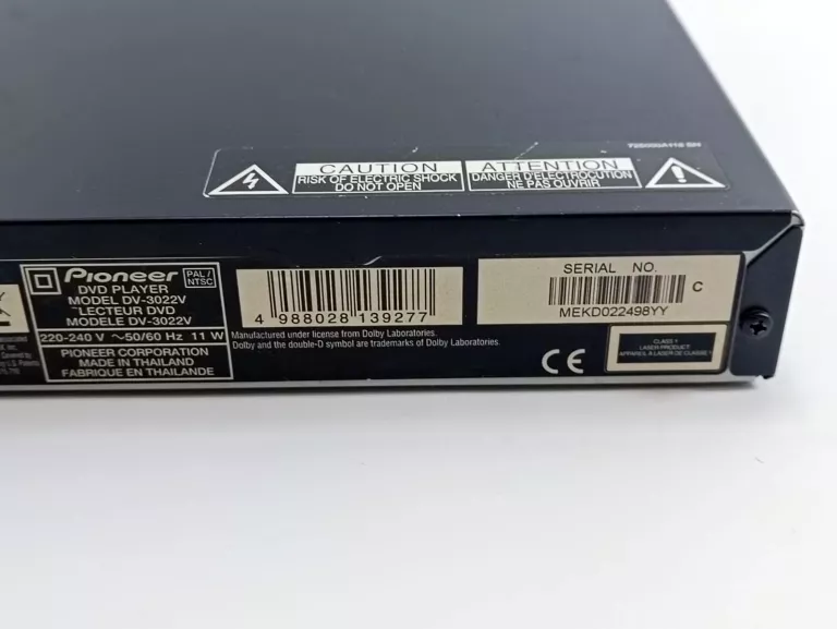 ODTWARZACZ DVD PIONEER DV-3022V