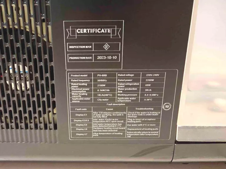 FILTR WODY Z GENERATOREM WODORU PHILIPIAK MILANO PH-600I