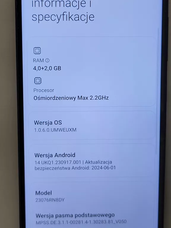 XIAOMI REDMI 12 5G 4/128GB CZARNY PĘKNIĘTY APARAT