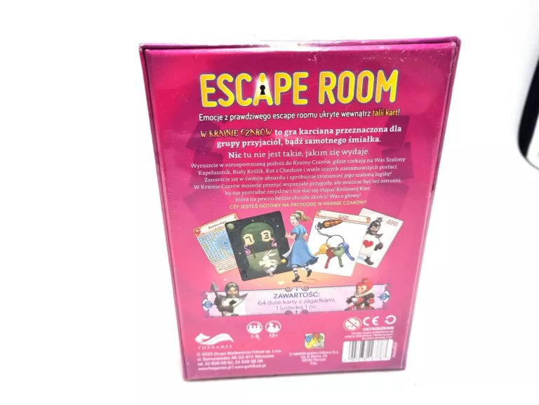 GRA KARCIANA ESCAPE ROOM W KRAINIE CZARÓW