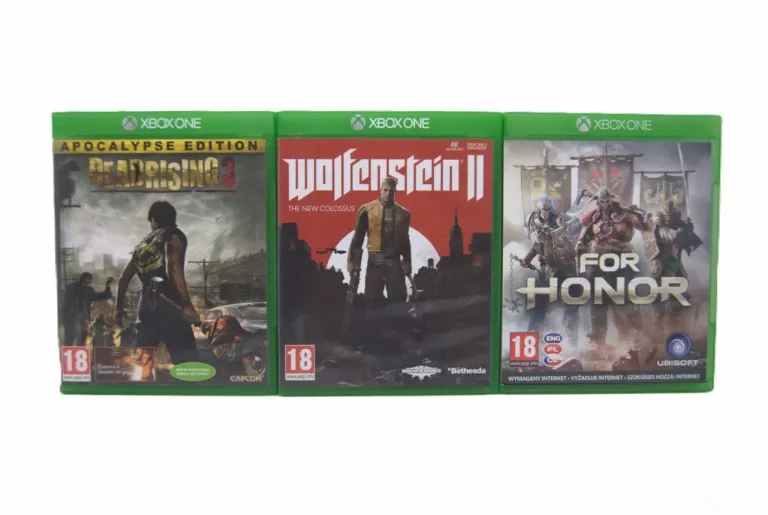 XBOX ONE WOLFENSTEIN II DEADRISING 3 FOR HONOR