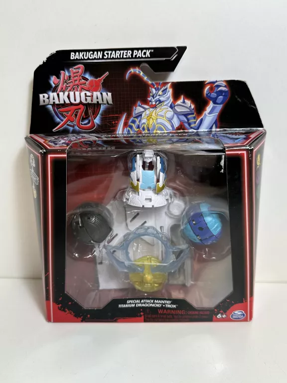 BAKUGAN STARTER PACK SPECIAL ATTACK DRAGONOID ZESTAW STARTOWY 3 FIGURKI