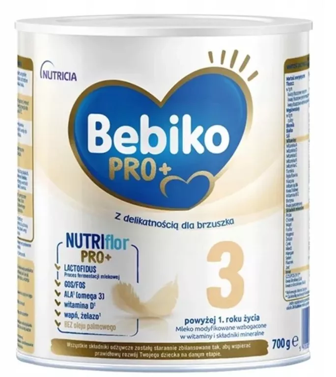 BEBIKO PRO+ 3 MLEKO NASTĘPNE POWYŻEJ 1. ROKU 700G