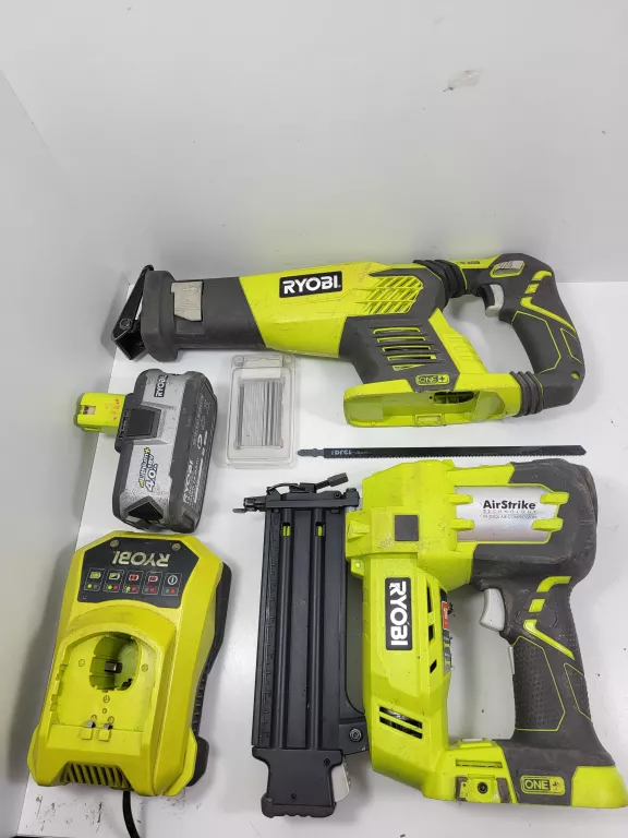 ZESTAW PIŁA SZABLASTA RYOBI RRS1801  GWOŹDZIARKA RYOBI ONE+ R18N18G