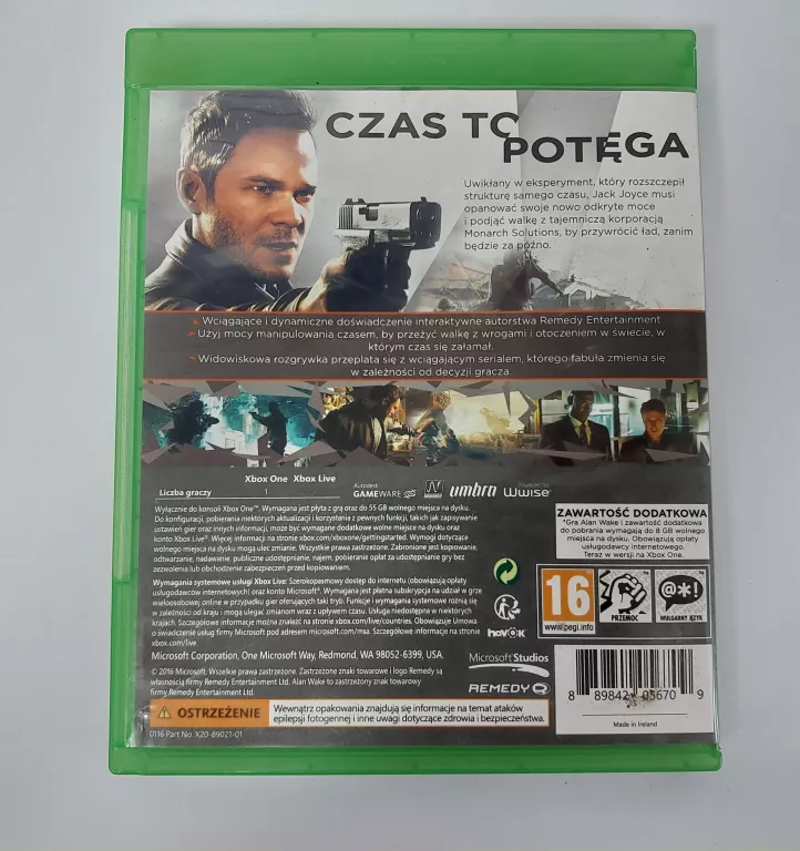 GRA XBOX ONE QUANTUM BREAK