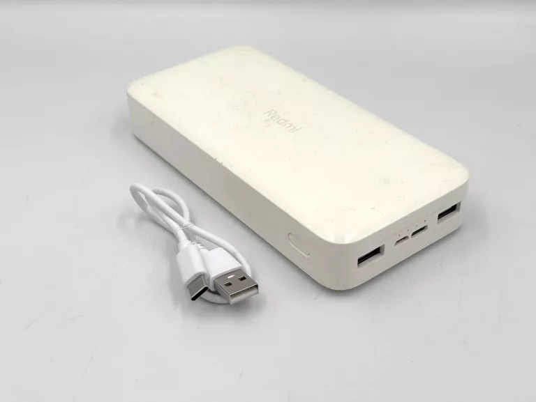 POWERBANK XIAOMI REDMI 18W PB200LZM 20.000 MAH 2USB MICRO USB-C BIAŁY