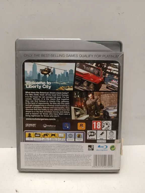 GTA IV PS3 PLAYSTATION 3