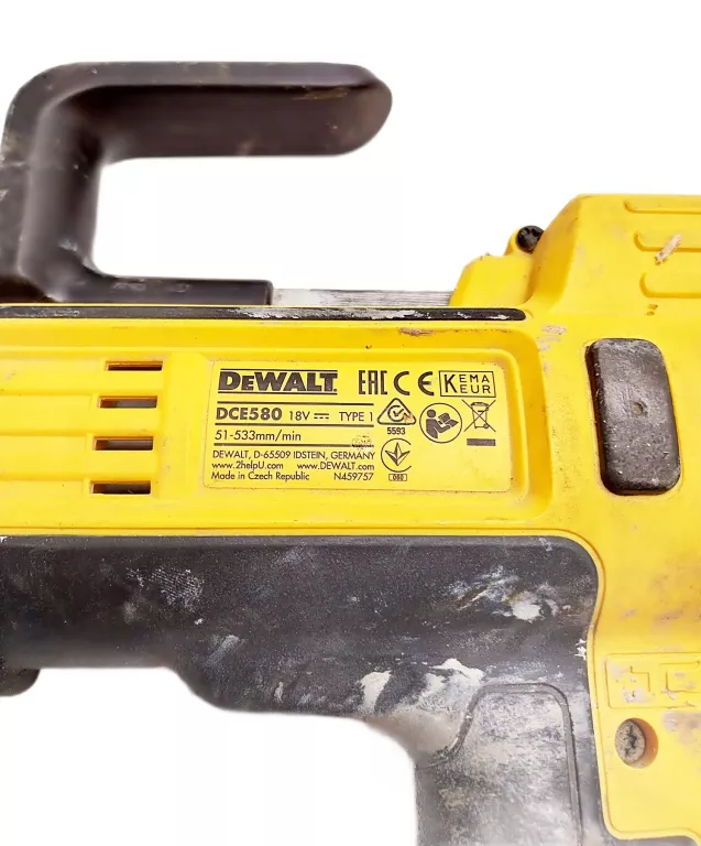 PISTOLET DO SILIKONU DEWALT DCE 580