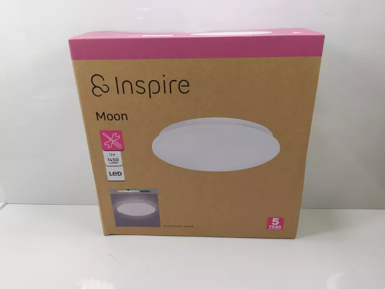PLAFON MOON 25 CM BIAŁY 1450 LM LED INSPIRE