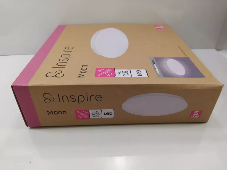 PLAFON MOON 25 CM BIAŁY 1450 LM LED INSPIRE