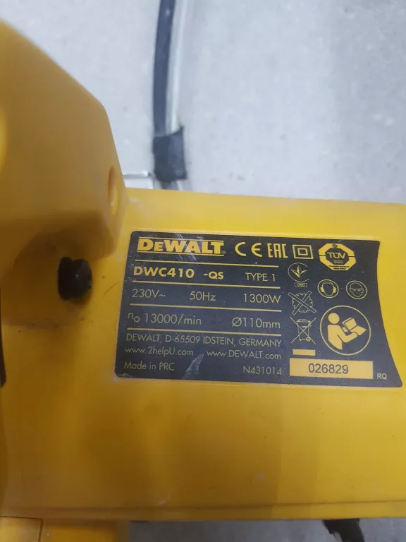 PRZECINARKA DO GLAZURY DEWALT DWC410