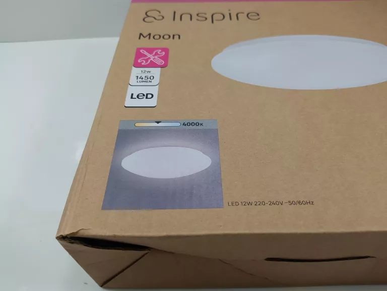 PLAFON MOON 25 CM BIAŁY 1450 LM LED INSPIRE