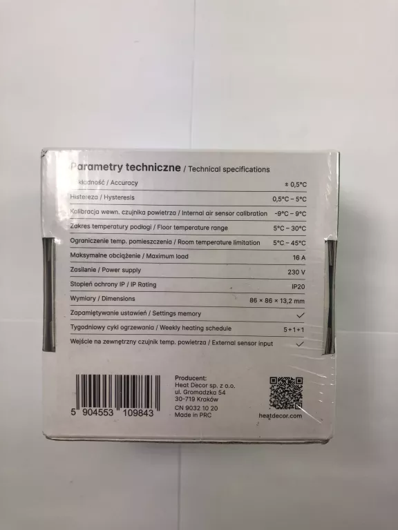 TERMOSTAT HD-T1000 HEAT DECOR
