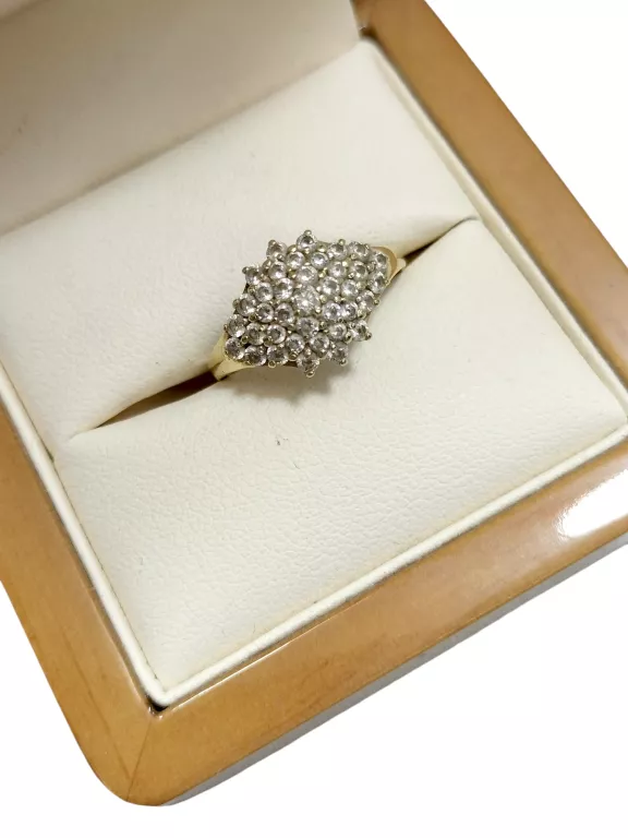 ZŁOTY PIERŚCIONEK Z CYRKONIAMI P585 R12 2,30G