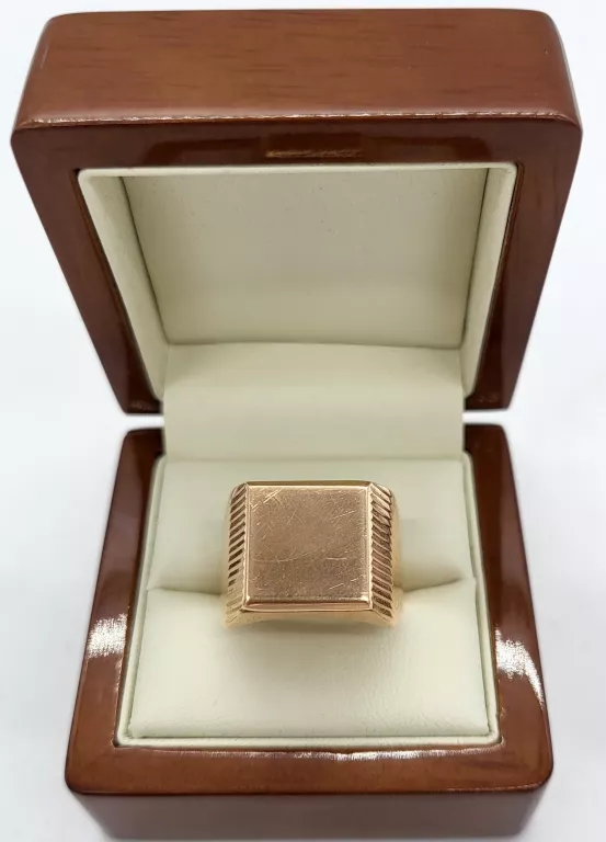 ZŁOTY MĘSKI SYGNET 585/ 9,32G