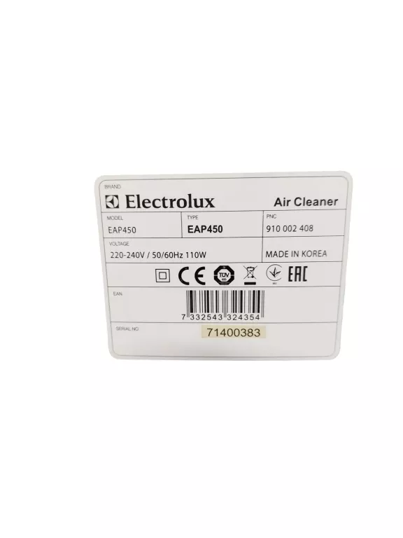 OCZYSZCZACZ POWIETRZA ELECTROLUX EAP450