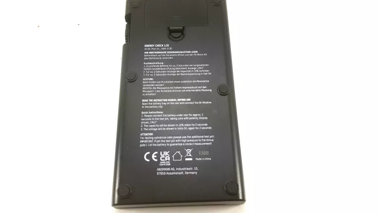 TESTER BATERII ANSMANN ENERGY CHECK LCD KAR