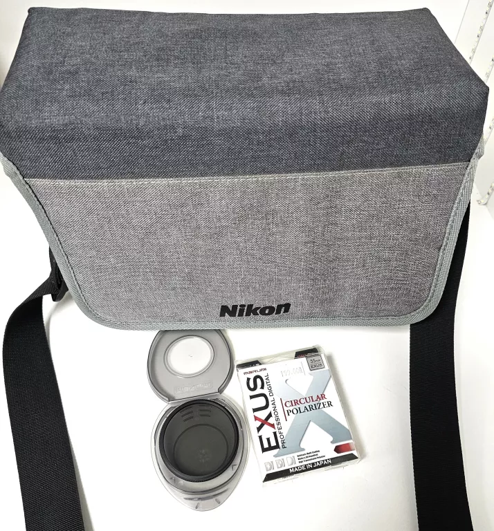 TORBA FOTOGRAFICZNA NIKON CF-EU11 + FILTR POLARYZACYJNY MARUMI EXUS CIRCUL