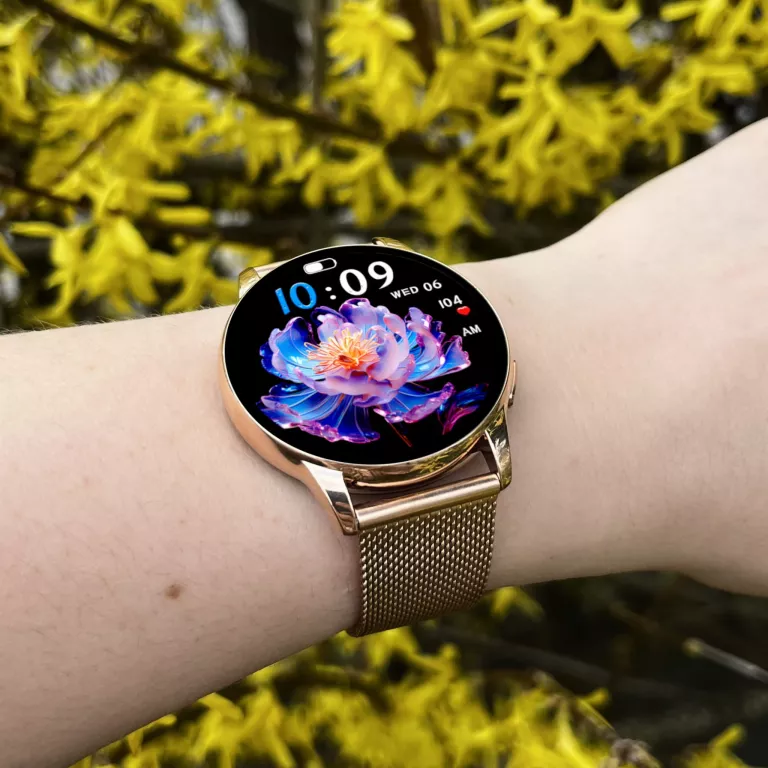 SMARTWATCH KM10 PRO AMOLED ROSE GOLD DEVILL + PUDEŁKO + DODATKOWY PASEK