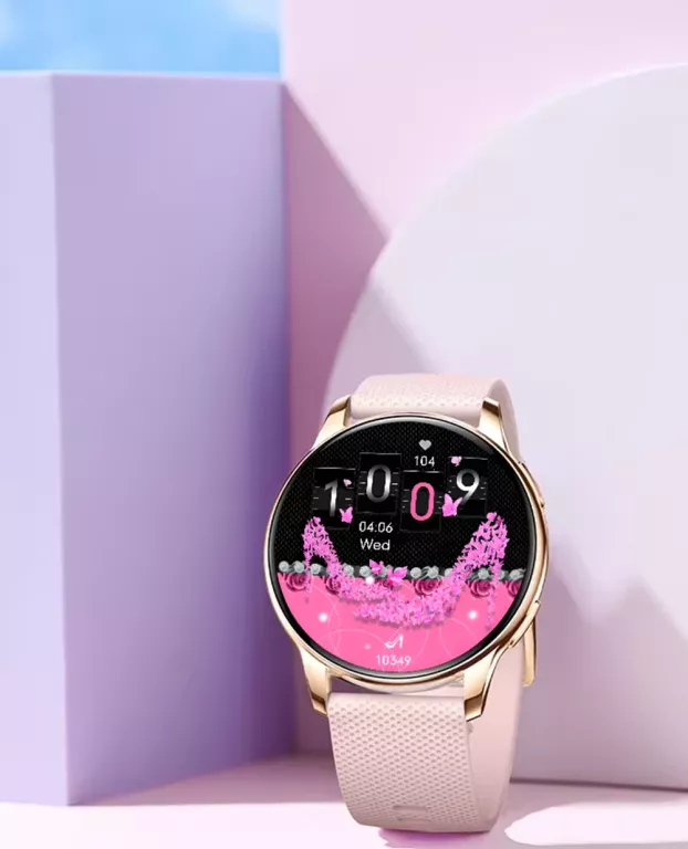 SMARTWATCH KM10 PRO AMOLED ROSE GOLD DEVILL + PUDEŁKO + DODATKOWY PASEK