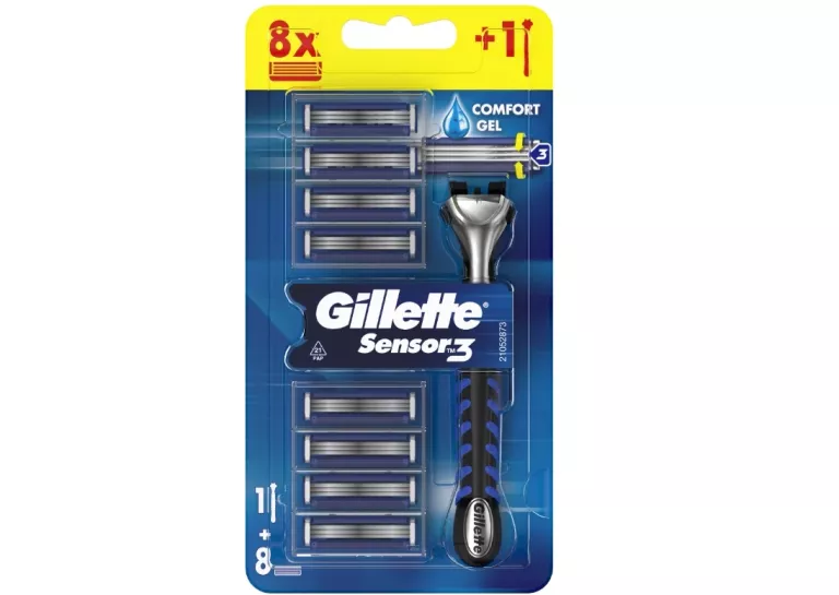 MASZYNKA NA WKŁADY DO GOLENIA GILLETTE SENSOR 3 - 8 WŁADÓW.