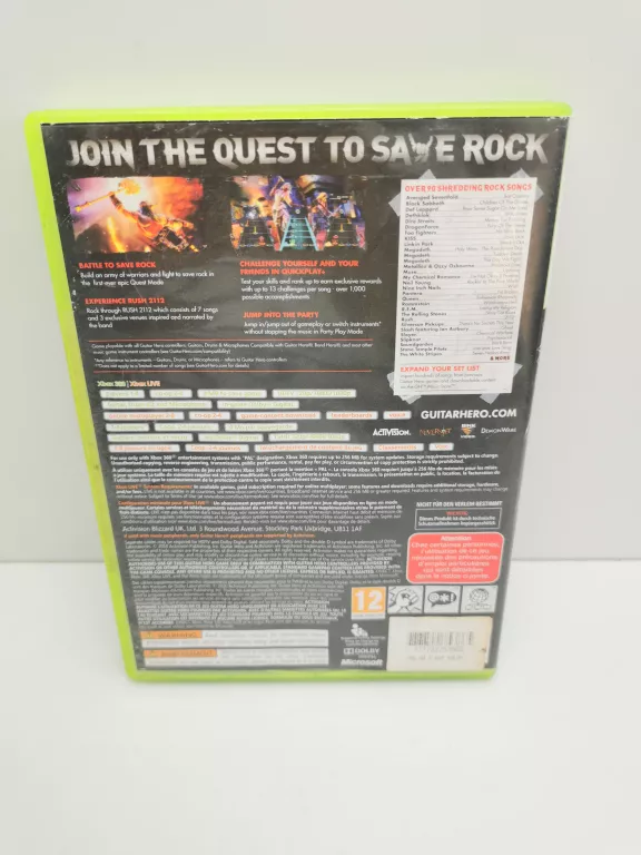 GRA NA XBOX 360 -> GUITAR HERO: WARRIORS OF ROCK