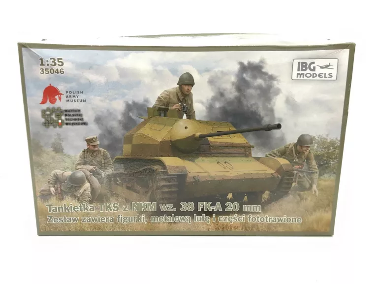 MODEL IBG 35046 TANKIETKA TKS Z NKM WZ. 38 FK-A 20MM 1:35