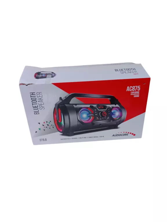 GŁOŚNIK PRZENOŚNY BAZOOKA AUDIOCORE AC875 BLUETOOTH 5.0,
