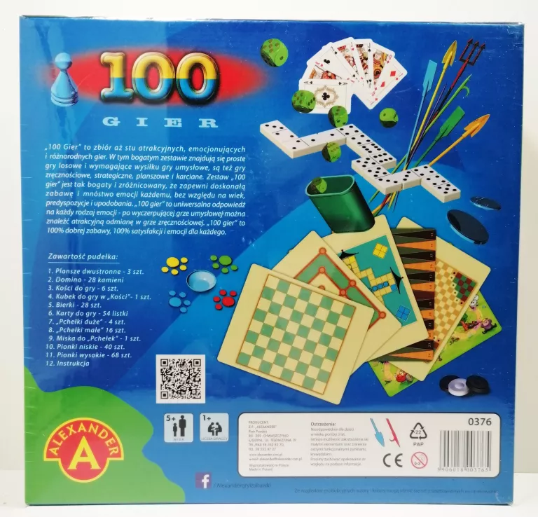 100 GIER PLANSZOWYCH TOWARZYSKICH DLA DZIECI