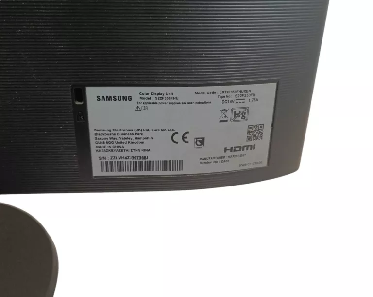 MONITOR SAMSUNG S22F350FHU