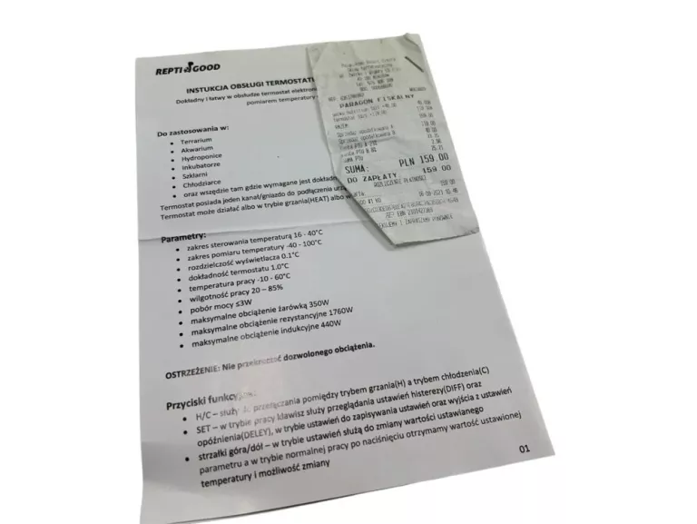 TERMOSTAT ELEKTRONICZNY REPTI GOOD RG-TE16