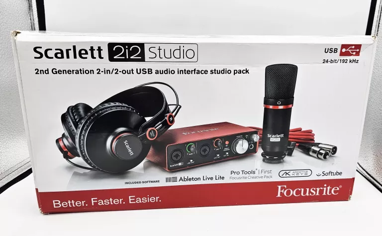 ZESTAW STUDYJNY FOCUSRITE SCARLET 2I2 STUDIO