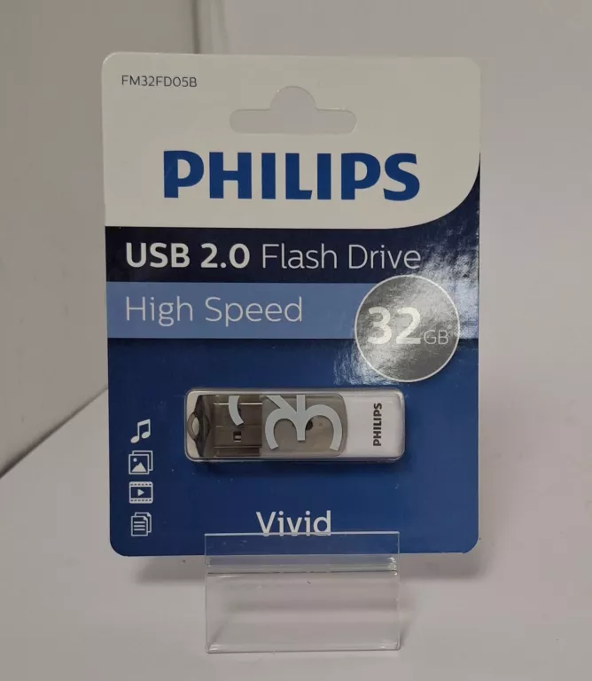 PENDRIVE PHILIPS VIVID 32 GB USB 2.0 BIAŁY