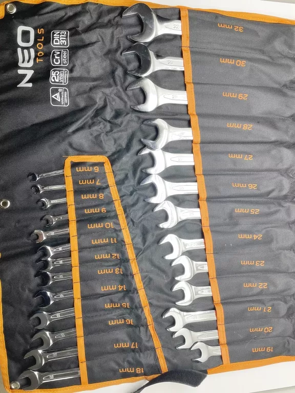 NEO KLUCZE PŁASKO-OCZKOWE 6-32 MM, ZESTAW 26 SZT. 09-754